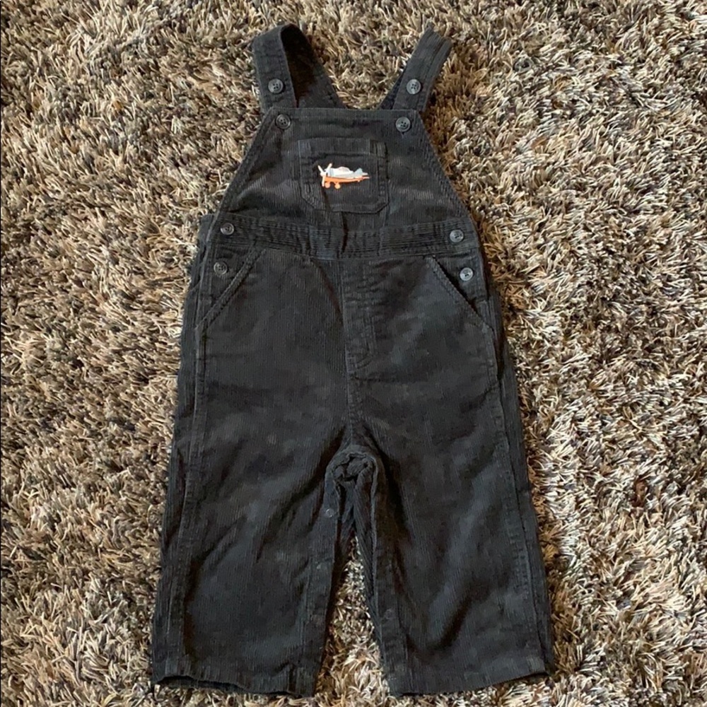 Excellent condition baby boy grey overalls.